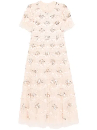 Needle & Thread Daisy Wave Gown In 粉色