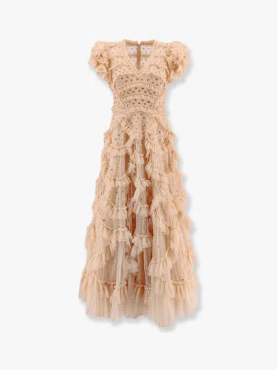 Needle & Thread Girls Matilda Dress in Gold