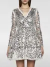 Needle & Thread Embellished Chandelier Minidress In Yellow Cream