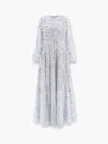 Needle & Thread Embroidered Tulle Long Dress
