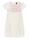 Needle & Thread Floral-embroidered Dress In White