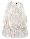 Needle & Thread Floral-print Dress In White