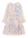 Needle & Thread Floral-print Dress In White