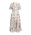 NEEDLE & THREAD FLORAL ROMANCE BALLERINA MIDI DRESS