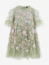 Needle & Thread Girls Antionettes Floral Dress In Green
