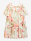 Needle & Thread Girls Peony Promise Chiffon Dress In Multicoloured