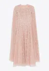 Needle & Thread Heart Lattice Gown In Rose Gold