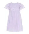 Needle & Thread Heart Lattice Tulle Dress In Purple