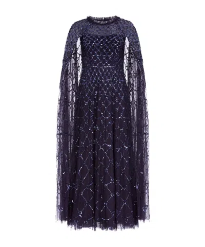 Needle & Thread Heart-shaped Checked Ankle Dress Dress In Black