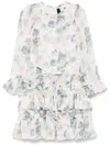 Needle & Thread Hydrangea Dress In White