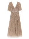 Needle & Thread Leila Dress In Brown