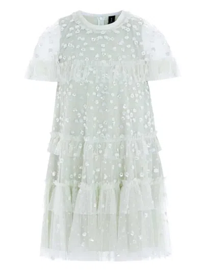 Needle & Thread Kids' Leila Dress In Green