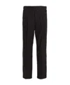 Needle & Thread Leopard Print Jacquard Pattern Casual Pants In Black