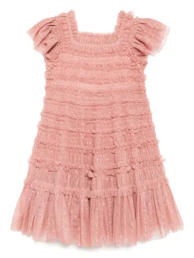 Needle & Thread Kids' Lisette Dress In Pink