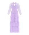 Needle & Thread Long Sleeved Dress In Purple