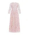 Needle & Thread Shooting Stars Long-sleeved Gown In Pink