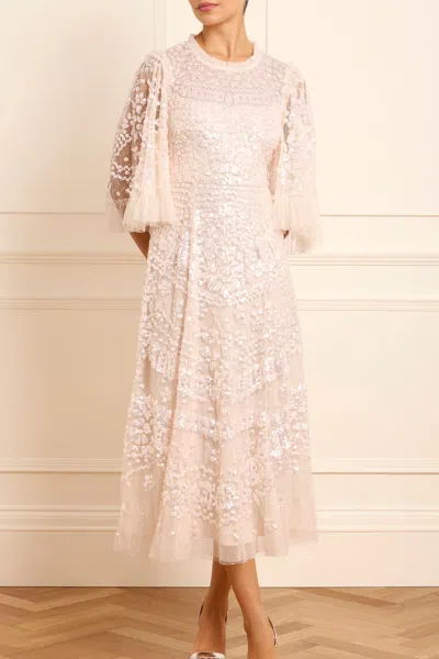 Needle & Thread Anais Sequin Ballerina Dress In Champagne