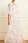 Needle & Thread Anais Sequin Gown In Champagne