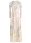 Needle & Thread Angeline Sequin-embellished Tulle Gown In Cream