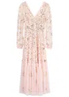 Needle & Thread Chain Sequin-embellished Tulle Gown In Pink