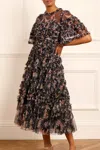 Needle & Thread Enchanted Garden Bronte Ballerina Dress In Black