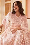 Needle & Thread Fern Ankle Gown In Pink