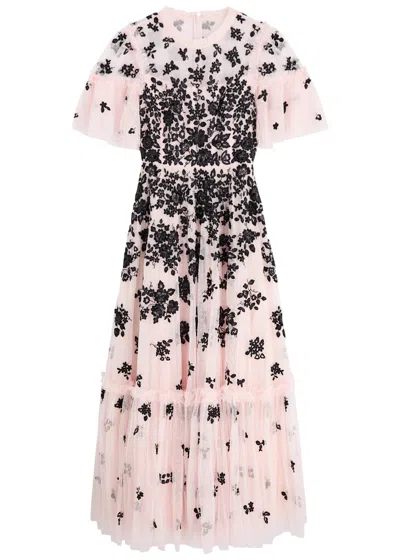 Needle & Thread Flattering Flowers Abendkleid In Pink
