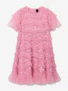 Needle & Thread Daisy Wave Dress In Pink