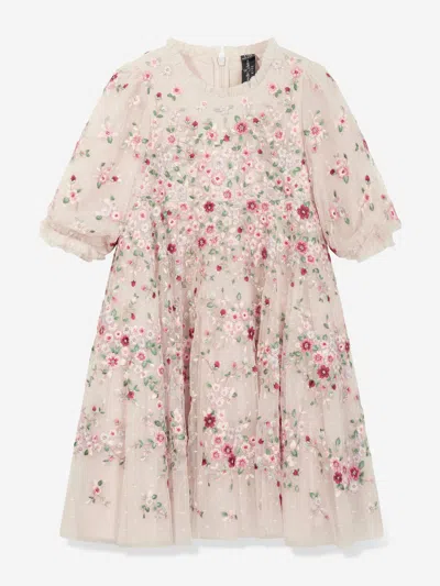 Needle & Thread Babies'  Girls Lunaria Wreath Dress In Multicoloured