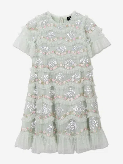 NEEDLE & THREAD NEEDLE & THREAD GIRLS TULLE DAISY WAVE DRESS