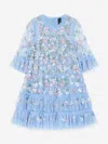 Needle & Thread Sequin-embellished Tulle Dress In Blue