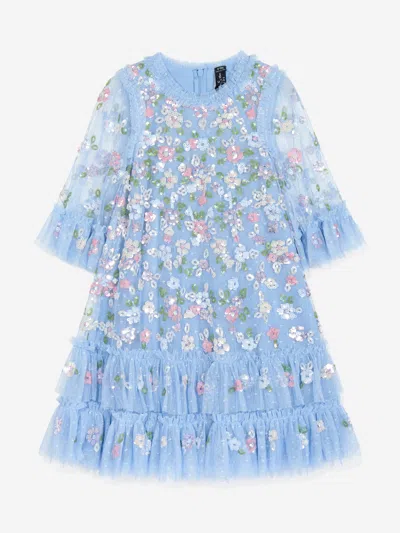 NEEDLE & THREAD NEEDLE & THREAD GIRLS TULLE SEQUIN BLOOM DRESS
