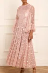 Needle & Thread Fern Sequined Gown In Pink