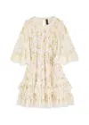 Needle & Thread Gloss Floral-embellished Tulle Mini Dress In Cream