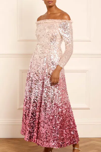 Needle & Thread Hallie Dress In Pink