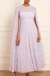 Needle & Thread Heart Lattice Ankle Gown In Purple