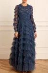 Needle & Thread Lana Gown In Blue