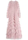Needle & Thread Lana Gown In Lilac