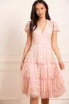 Needle & Thread Layered Lace Midaxi Dress