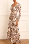 NEEDLE & THREAD NEEDLE & THREAD LEOPARD ELLEN CREPE GOWN