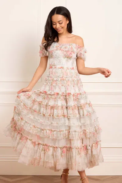 Needle & Thread Madame Rose Elodie Off-shoulder Ankle Gown