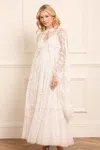 Needle & Thread Maeva Midaxi Cape In White