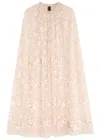 NEEDLE & THREAD NEEDLE & THREAD MAEVE SEQUIN-EMBELLISHED TULLE CAPE