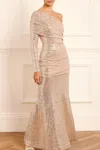 Needle & Thread Nova Gown In Silver