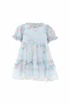 Needle & Thread Pompadour Garden Chiffon Smocked Baby Dress