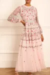 Needle & Thread Ribbon Bouquet Gown In Pink