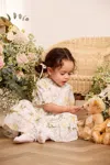 Needle & Thread Rose Chiffon Smocked Baby Dress In Multi