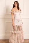 NEEDLE & THREAD NEEDLE & THREAD ROSE TALLULAH OFF-SHOULDER GOWN