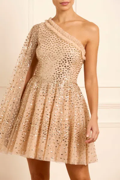 Needle & Thread Dress In Gold