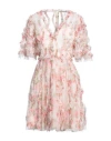 Needle & Thread Woman Mini Dress Light Pink Size 14 Nylon In Pink